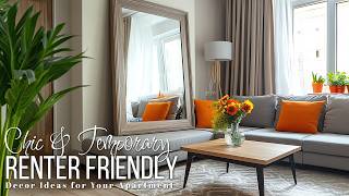 Chic amp Temporary Renter Friendly Decor Ideas for Your Apartment [upl. by Hube991]