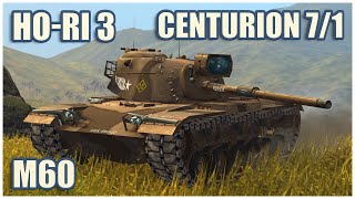 M60 HoRi Type III amp Centurion 71 • WoT Blitz Gameplay [upl. by Jacy606]