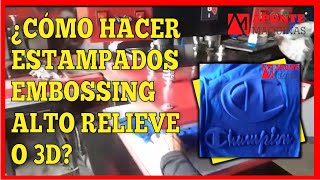 ESTAMPADOS EMBOSSING ALTO RELIEVE O 3D  APONTE MAQUINAS PERÚ [upl. by Anikas]