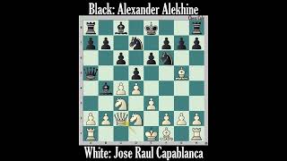 Capablancas Decisive Victory Over Alekhine in the 7th Game of the 1927 World Chess Championship [upl. by Marje]