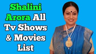 Shalini Arora All Tv Serials List  Full Filmography  Tose Naina Milaike [upl. by Bianchi468]