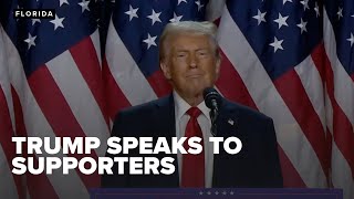 Its time to heal the nation Trump claims victory during preemptive celebration speech [upl. by Ardien930]