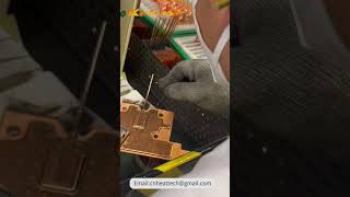 Welding of copper rod to copper sheet [upl. by Cornell686]