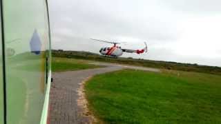 Rettung Emden 79891 BO 105 auf Langeoog [upl. by Aicercal897]