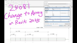 24081  Array Change In Revit 2025 [upl. by Intruoc52]