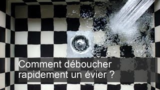 Comment déboucher rapidement un évier [upl. by Veljkov952]