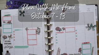 Plan With Me Home October 7  13 [upl. by Eikcin]