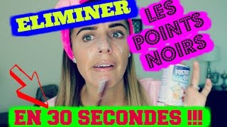 Eliminer les points noirs en 30 secondes  DIY  Je teste la recette de Huda Beauty [upl. by Refiffej614]