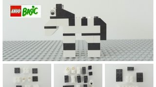 LEGO Building Instructions  Easy Tutorial DIV Zebra [upl. by Henebry979]