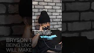 Bryson Tiller says being uncomfortable will make you grow 👀 [upl. by Adyl320]