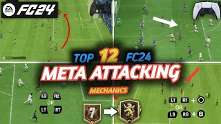 12 combined overpowered and effective attacking tricks on EA FC24deepresearcherFC [upl. by Sateia678]