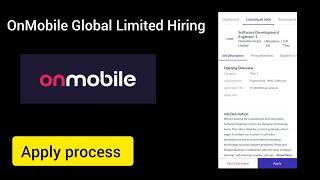 OnMobile Global Limited Hiring  How to Apply  X Careers [upl. by Haleeuqa141]