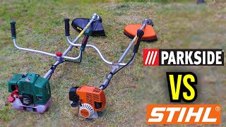 Parkside Kosa spalinowa PBS 2 D4 Vs STIHL FS 87 [upl. by Sande]