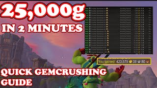 25k GOLD IN 2 MINUTES Crushed Gemstone Guide [upl. by Binky]