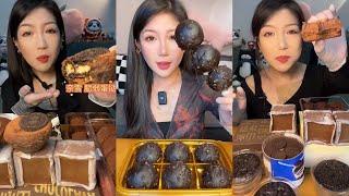 ASMR Dessert Mukbang Eating Chocolate Cake  Mukbang Eating Show💗🍰🧁 [upl. by Eineg]