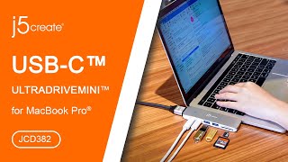 j5create® USB TypeC™ ULTRADRIVEMINI™ for MacBook Pro® JCD382 [upl. by Anim]