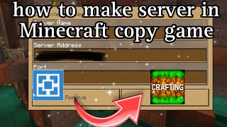 How to make aternos server in Minecraft copy gamecrafting and building [upl. by Aerdnas]