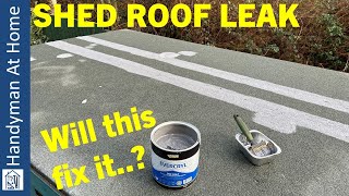 Shed Roof Leak Repair  Everbuild Evercryl Roof Coating [upl. by Boigie]