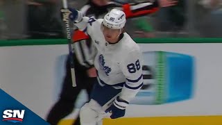 Maple Leafs William Nylander And Nick Robertson Score Two Goals In 16 Seconds [upl. by Eeryk]