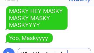 Masky x Ticci Toby Funny Texting story [upl. by Dleifyar607]