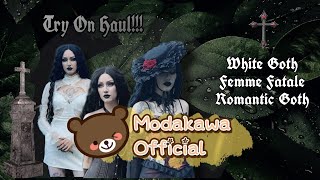 Modakawa TryOn Haul  Stunning Gothic Outfits [upl. by Yttig123]