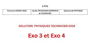 Solution Concours EAMAC 2016 Niveau Technicien [upl. by Romulus84]