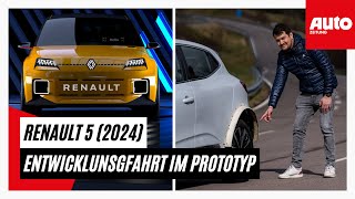 Renault 5 Elektro 2024 Erste Fahrt im elektrischen R5 Prototyp  AUTO ZEITUNG [upl. by Gnes]