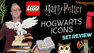 LEGO Harry Potter 2021 Hogwarts Icons Collectors Edition Set 76391 Review [upl. by Rehpotisrhc]