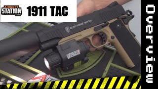 Elite Force 1911 TAC CO2 Blowback Pistol Overview [upl. by Akkahs]