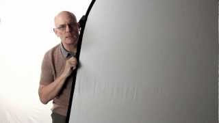 Folding a large Popup backdrop or reflector Tutorial [upl. by Eeldarb154]