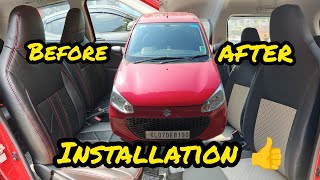 ALTO 800 🚗 how to before and after seat installation full video shorts [upl. by Ika]