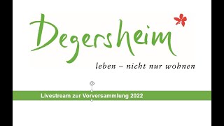 Vorversammlung Gemeinde Degersheim 2022 [upl. by Ardella398]