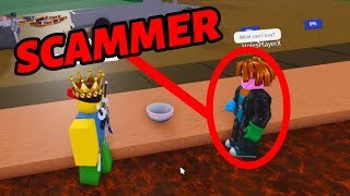 TRICKING A SCAMMER 2  Lumber Tycoon 2 [upl. by Havstad]