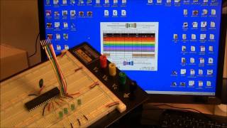 How to program the PIC18F4550 microcontroller blink demo board part 5 of 8 [upl. by Lewendal]