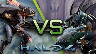 Halo 4 AI Battle  Knight Battlewagons vs Hunters [upl. by Elegna509]