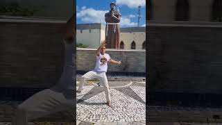 Movimentações de capoeira por Bailarina e Besouro capoeira musicalidade [upl. by Wessling]