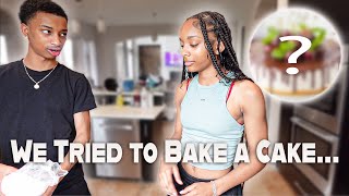 We tried to bake a cake😂😂😂HILARIOUS [upl. by Plotkin]