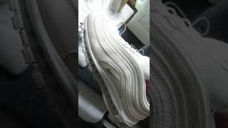 Home Dye White Nike Air Max 97 with Black Dye [upl. by Enyale177]