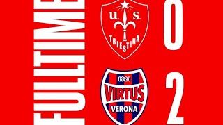 Lega Pro Triestina Virtus Verona 02 triestina trieste calcio legapro sfogo [upl. by Anet]