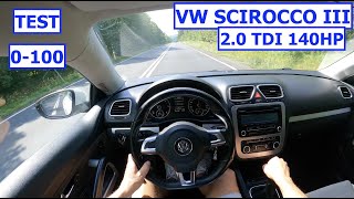 2010 VW Scirocco 20 TDi 140HP Coupé  POV Test Drive  0100  Specs  Exterioramp Interior [upl. by Florin919]