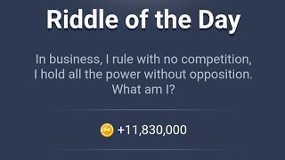 X Empire  Riddle of the day or Mystery of the day 5 August 2024 Xempire MuskEmpire [upl. by Artenra]