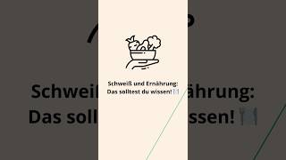 💡 Schweiß und Ernährung Deine Lösung gegen Schwitzen auf dem Teller [upl. by Rotman533]