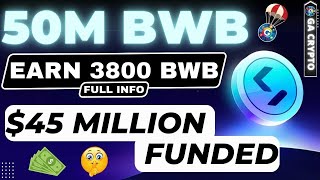 🤩 45 Million Funded Bitget Wallet BWB Token Airdrop  Full Information 🚀 [upl. by Iderf]