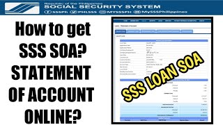 How to check SSS LOAN SOA  STATEMENT OF ACCOUNT ONLINE [upl. by Ia]