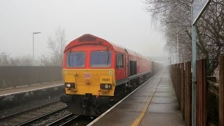 59201 Hamworthy Stone Train Poole January 25th 2017 [upl. by Lyrrehs]