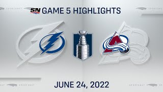 Stanley Cup Final Game 5 Highlights  Lightning vs Avalanche  June 24 2022 [upl. by Zetrom840]