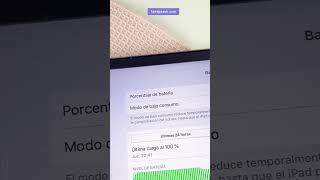 Activar el porcentaje de batería en tu iPad  iPhone 💖 [upl. by Adnilema765]