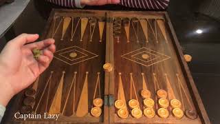 Backgammon Game Play  an exciting backgammon match with explanation through the game [upl. by Waters187]