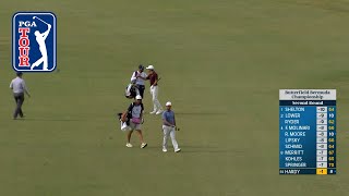 Nick Hardy dunks it for INCREDIBLE albatross at Butterfield Bermuda [upl. by Yemane]