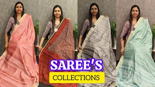 THE NEXT LEVEL IN FASHION  SEMI JUTE amp SEMI DOLA SILK SAREES ARRIVALS  𝐆𝐋𝐈𝐓𝐙𝐈𝐍𝐃𝐈𝐀 FASHIONS🥰😍 [upl. by Asseralc]